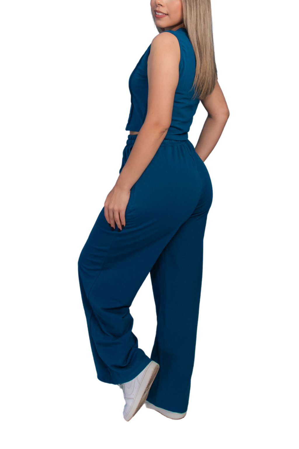 Conjunto DIVA Premium - Pantalón Recto + Blusa Casual Sport