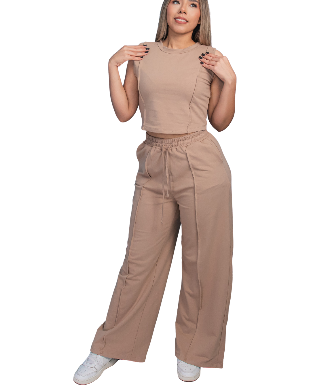 Conjunto DIVA Premium - Pantalón Recto + Blusa Casual Sport