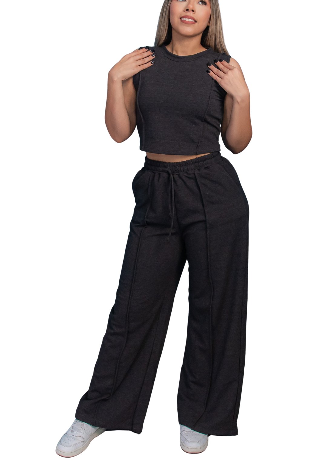 Conjunto DIVA Premium - Pantalón Recto + Blusa Casual Sport