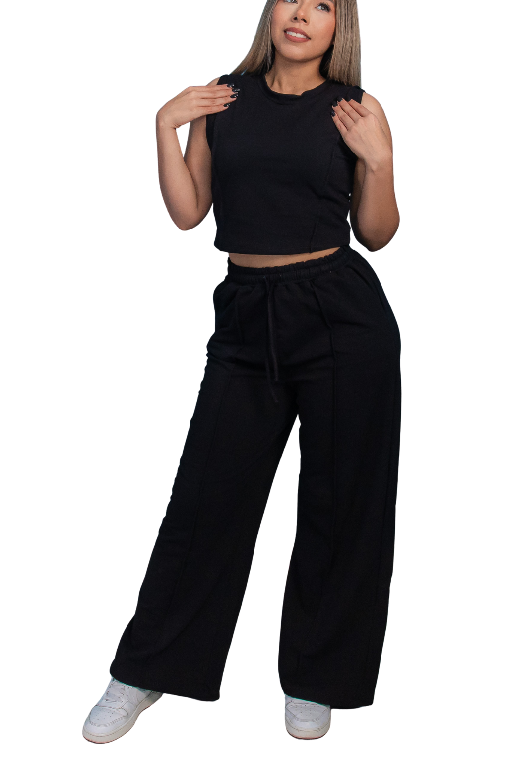 Conjunto DIVA Premium - Pantalón Recto + Blusa Casual Sport