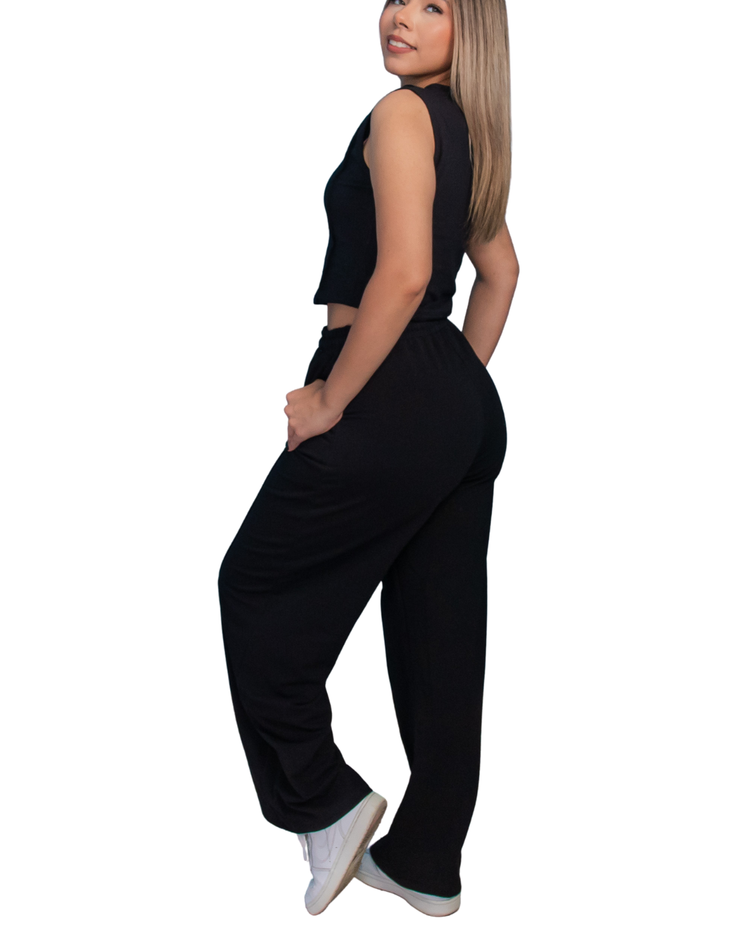 Conjunto DIVA Premium - Pantalón Recto + Blusa Casual Sport