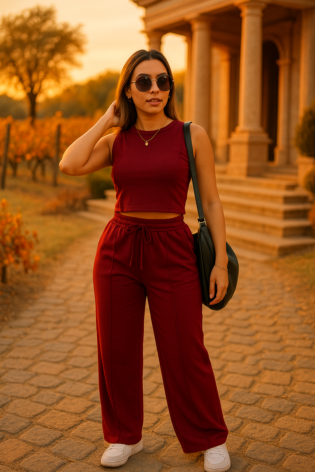 Conjunto DIVA Premium - Pantalón Recto + Blusa Casual Sport