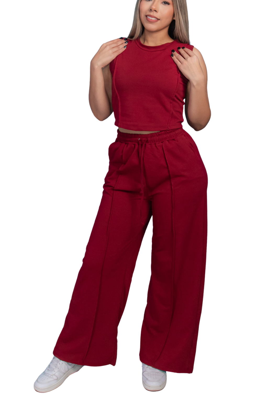 Conjunto DIVA Premium - Pantalón Recto + Blusa Casual Sport