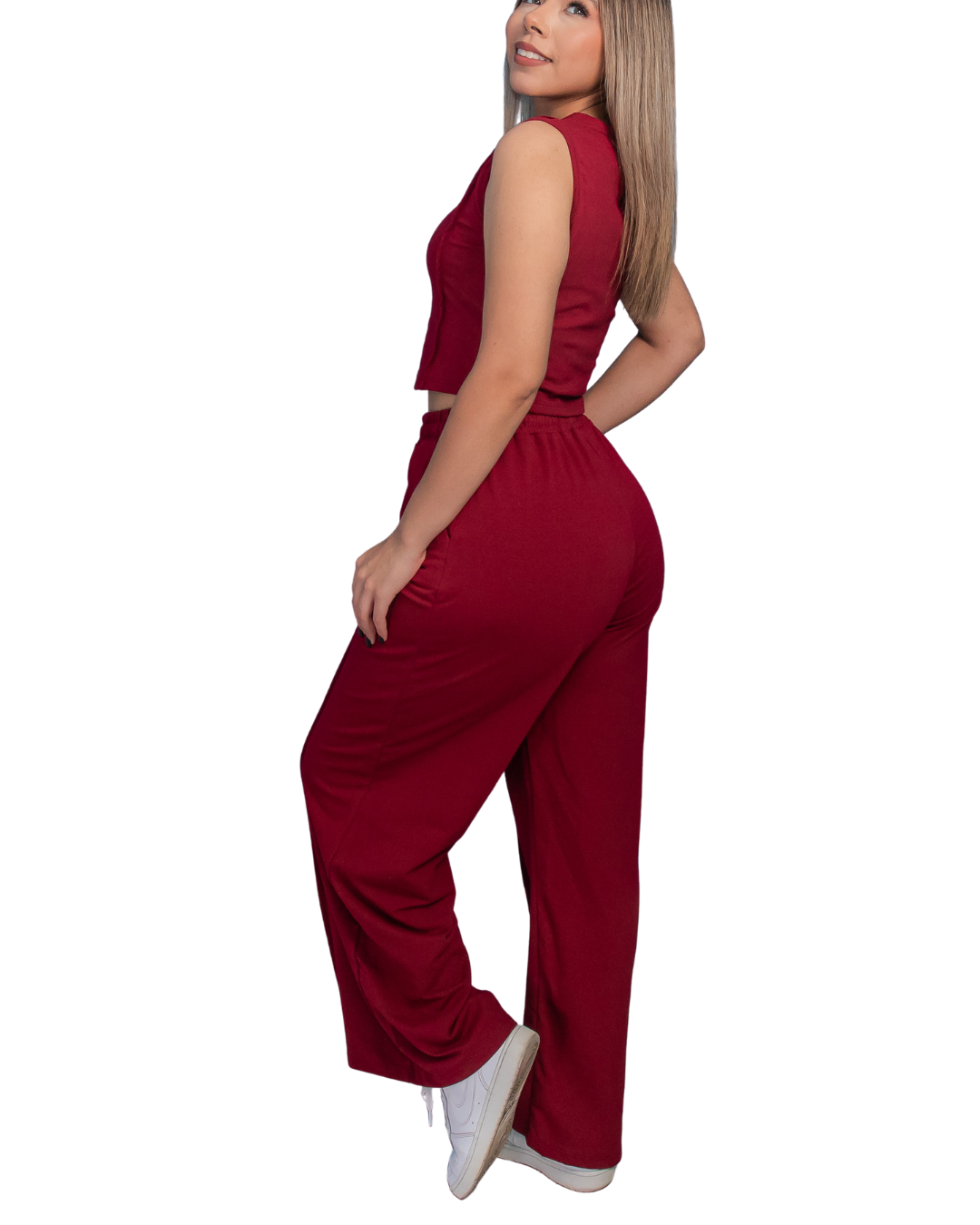 Conjunto DIVA Premium - Pantalón Recto + Blusa Casual Sport